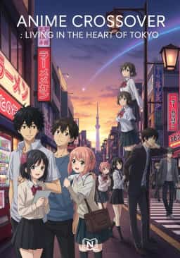 Anime Crossover : Living in the Heart of Tokyo novel cover