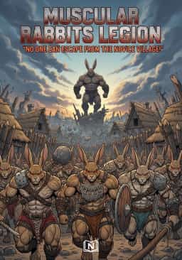 Muscular Rabbits Legion: “No one can escape from the novice village!” novel cover