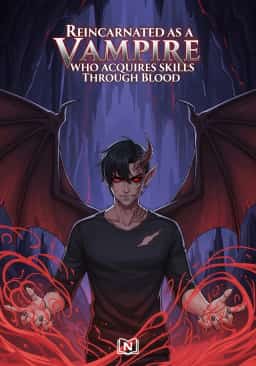 Reincarnated as a Vampire Who Acquires Skills Through Blood novel cover