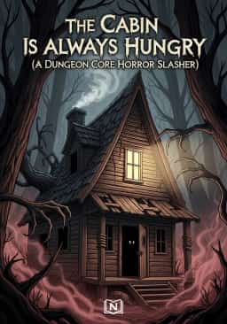 The Cabin Is Always Hungry (A Dungeon Core Horror Slasher) novel cover