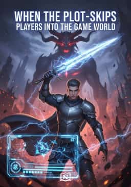 When the plot-skips players into the game world novel cover