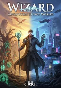 Wizard: Adventures in Two Worlds novel cover