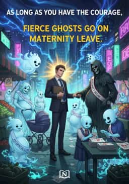 As long as you have the courage, fierce ghosts go on maternity leave. novel cover