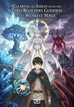 Clearing an Isekai with the Zero-Believers Goddess – The Weakest Mage among the Classmates novel cover