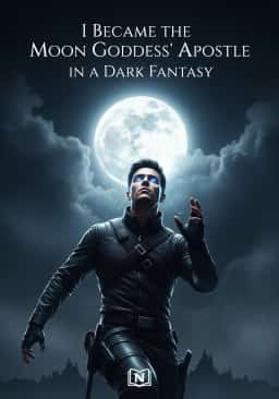 I Became the Moon Goddess' Apostle in a Dark Fantasy novel cover