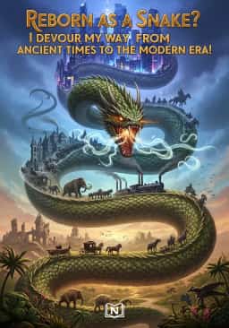 Reborn as a Snake? I Devour My Way from Ancient Times to the Modern Era! novel cover
